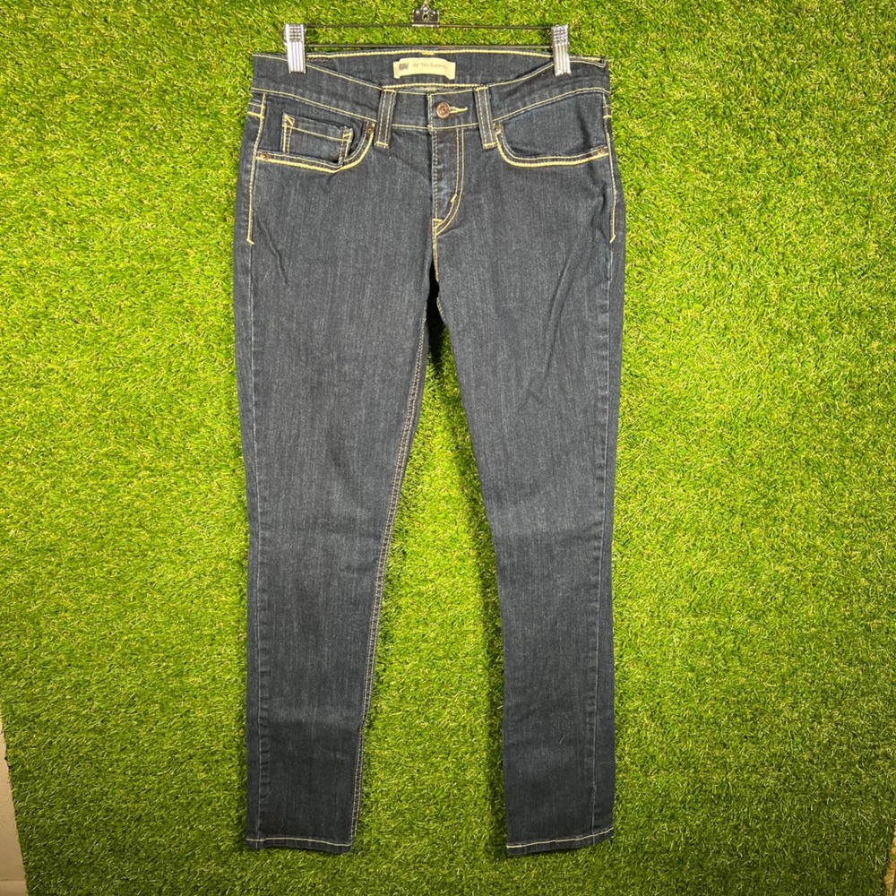 Levis 524 Too‎ Superlow Skinny Jeans Dark Wash Indigo W28 L32 Size 7M 11499-0003